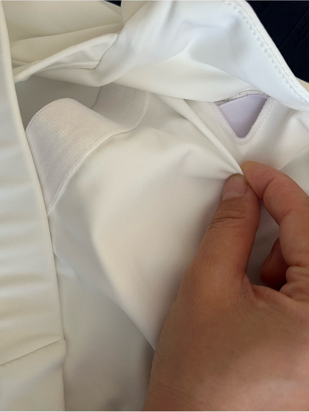 Goldhinge criss cross back White Pleated Tennis Dress - Picture 4 of 8